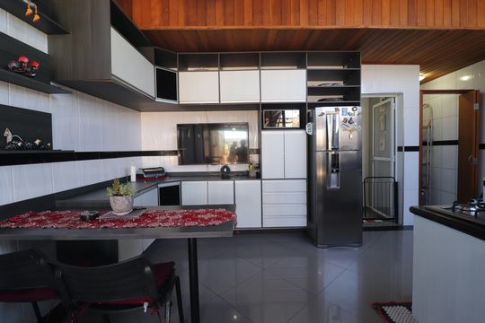 Cozinha de apartamento à venda com 3 quartos, 140m² em Vila Helena, Santo André