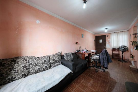 Sala/Cozinha de apartamento à venda com 2 quartos, 57m² em Conjunto Habitacional Padre Manoel de Paiva, São Paulo