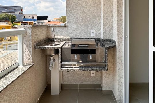 Sacada de apartamento à venda com 2 quartos, 55m² em Baeta Neves, São Bernardo do Campo