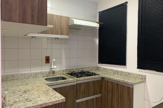 Cozinha de kitnet/studio à venda com 1 quarto, 25m² em Centro, São Leopoldo