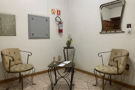 Hall de entrada de kitnet/studio à venda com 1 quarto, 25m² em Centro, São Leopoldo