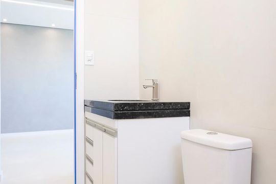 Banheiro de apartamento à venda com 3 quartos, 160m² em Vila Mussolini, São Bernardo do Campo