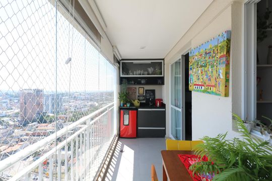 Varanda de apartamento à venda com 3 quartos, 92m² em Centro, Diadema