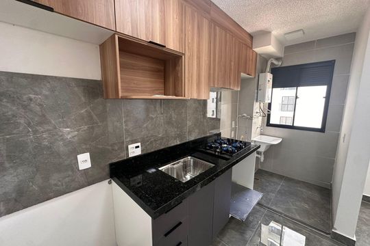 Cozinha de apartamento para alugar com 2 quartos, 42m² em Residencial Parque da Fazenda, Campinas