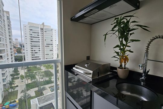 Área gourmet de apartamento à venda com 2 quartos, 84m² em Cerâmica, São Caetano do Sul