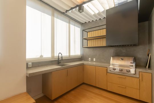 Varanda gourmet de apartamento para alugar com 1 quarto, 94m² em Vila Olímpia, São Paulo