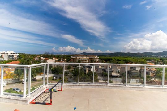 Vista da Suíte  de apartamento à venda com 3 quartos, 174m² em Itaipu, Niterói