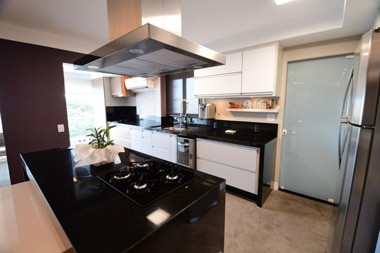 Cozinha de apartamento à venda com 3 quartos, 137m² em Vila Bela Dom Pedro, Campinas