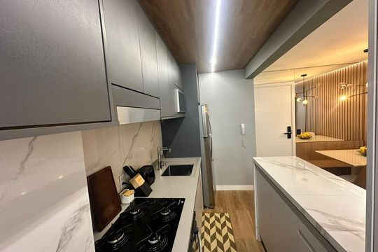 Cozinha de apartamento à venda com 2 quartos, 48m² em Centro, Osasco