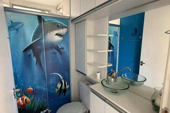 Banheiro  de apartamento para alugar com 2 quartos, 39m² em Sarandi, Porto Alegre