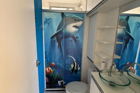 Banheiro  de apartamento para alugar com 2 quartos, 39m² em Sarandi, Porto Alegre