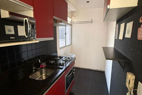 Cozinha  de apartamento para alugar com 2 quartos, 39m² em Sarandi, Porto Alegre