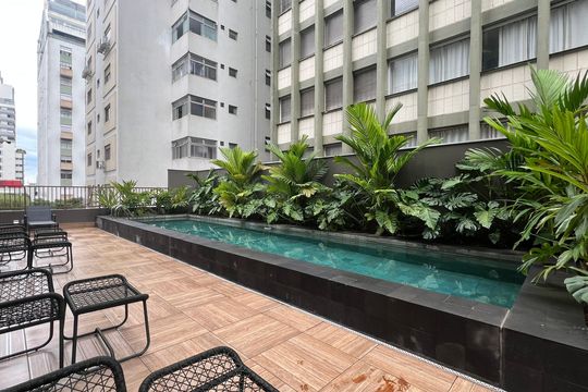 Piscina de apartamento à venda com 1 quarto, 20m² em Jardim Paulista, São Paulo