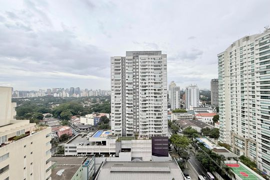 Vista  Sacada do Studio de kitnet/studio para alugar com 1 quarto, 25m² em Santo Amaro, São Paulo