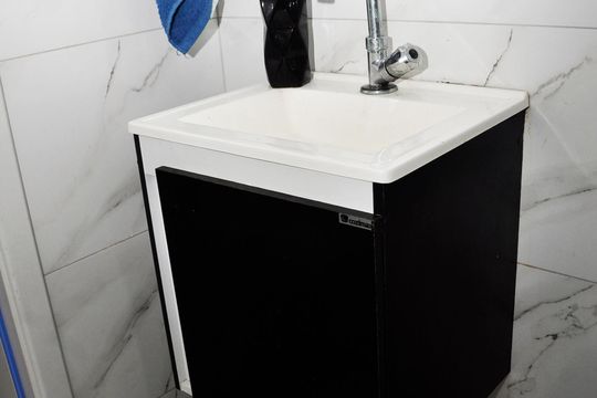 Detalhe - Banheiro Social de apartamento à venda com 2 quartos, 47m² em Jaguará, São Paulo