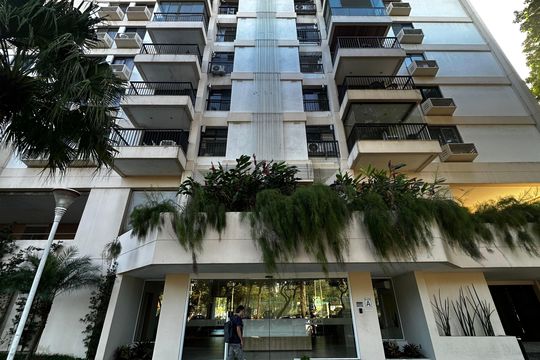 Fachada de apartamento à venda com 3 quartos, 105m² em Barra da Tijuca, Rio de Janeiro