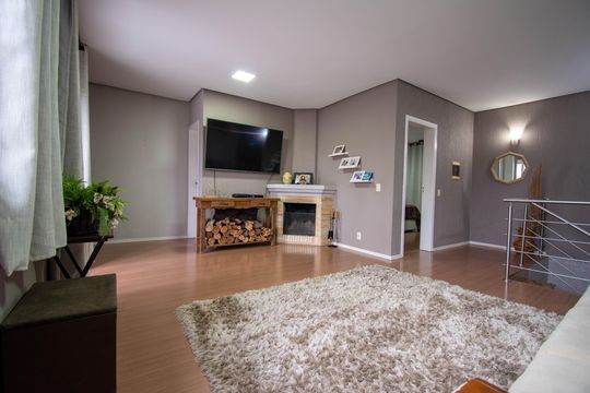 Sala de TV de casa à venda com 3 quartos, 216m² em Estância Velha, Canoas
