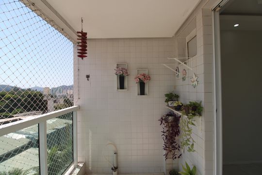 Sala - Varanda de apartamento à venda com 3 quartos, 119m² em Taquara, Rio de Janeiro