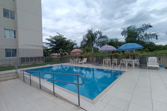 Área comum - Piscina de apartamento para alugar com 2 quartos, 42m² em Parque Sao Vicente, Belford Roxo