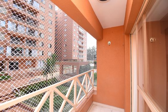 Sacada da Sala de apartamento à venda com 3 quartos, 80m² em Cabral, Curitiba