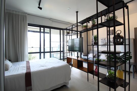 Quarto Suíte de apartamento à venda com 1 quarto, 41m² em Vila Nova Conceição, São Paulo