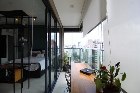 Varanda de apartamento à venda com 1 quarto, 41m² em Vila Nova Conceição, São Paulo
