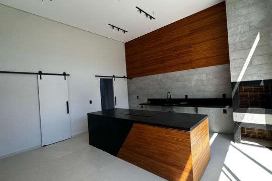Cozinha de casa de condomínio à venda com 3 quartos, 188m² em Vargem Pequena, Rio de Janeiro