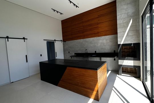 Cozinha de casa de condomínio à venda com 3 quartos, 188m² em Vargem Pequena, Rio de Janeiro
