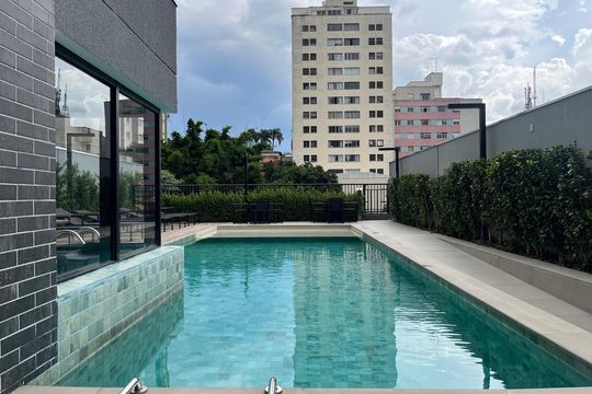 Área comum - Piscina de apartamento à venda com 1 quarto, 27m² em Perdizes, São Paulo