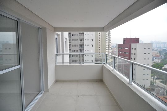 Varanda gourmet de apartamento à venda com 3 quartos, 94m² em Vila Valparaíso, Santo André