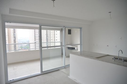Cozinha de apartamento à venda com 3 quartos, 94m² em Vila Valparaíso, Santo André