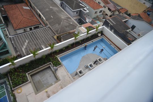 Varanda gourmet de apartamento à venda com 3 quartos, 93m² em Vila Valparaíso, Santo André