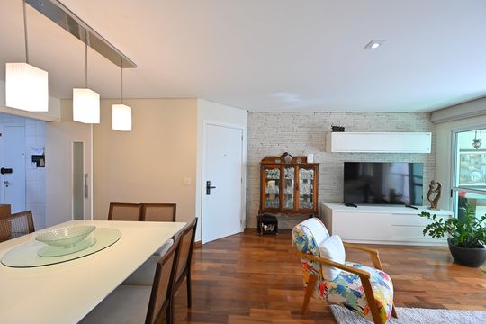 Sala de apartamento para alugar com 3 quartos, 123m² em Vila Clementino, São Paulo