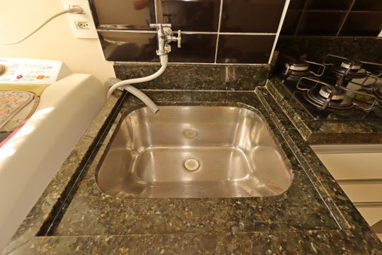 Área de Serviço - Tanque de apartamento à venda com 2 quartos, 44m² em Jardim Utinga, Santo André