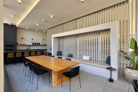 Área comum - Área de Churrasco de apartamento para alugar com 2 quartos, 75m² em Funcionários, Belo Horizonte