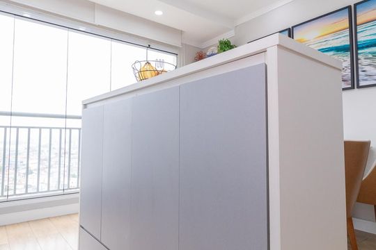 Cozinha de apartamento à venda com 2 quartos, 46m² em Vila Ré, São Paulo