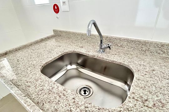 Cozinha de apartamento à venda com 1 quarto, 48m² em Picanço, Guarulhos