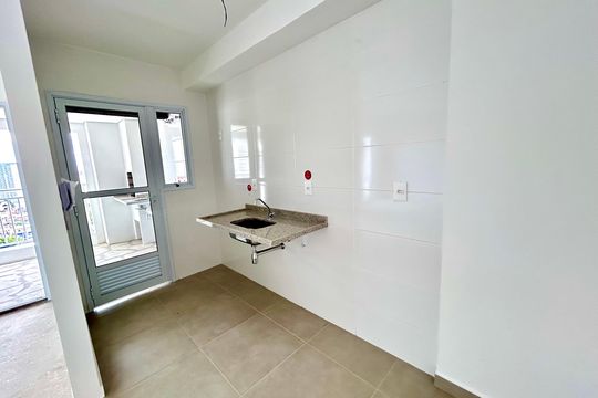 Cozinha de apartamento à venda com 1 quarto, 48m² em Picanço, Guarulhos