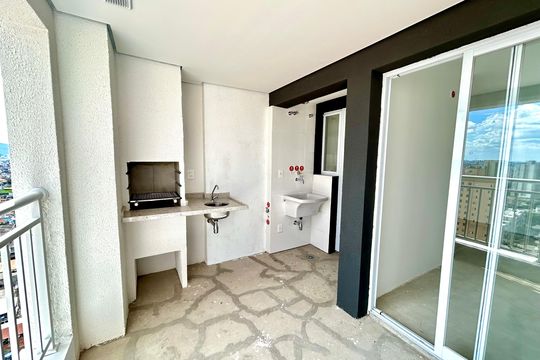 Varanda da Sala de apartamento à venda com 1 quarto, 48m² em Picanço, Guarulhos