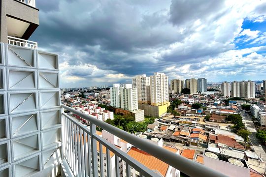 Varanda do Quarto de apartamento à venda com 1 quarto, 48m² em Picanço, Guarulhos
