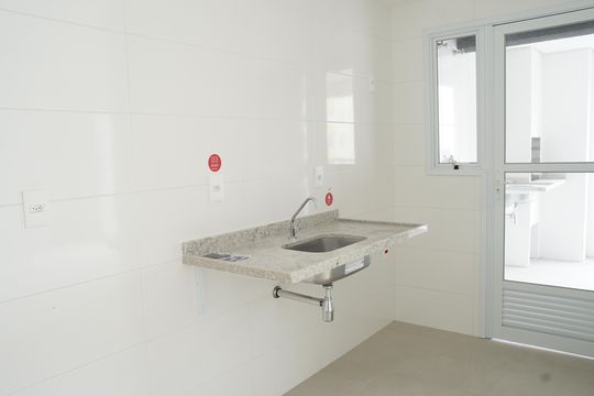 Cozinha de apartamento à venda com 1 quarto, 46m² em Picanço, Guarulhos