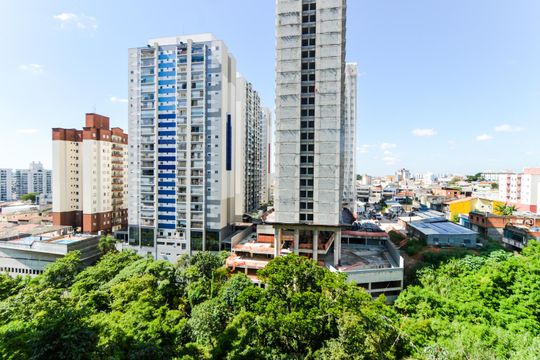 Varanda com espaço Gourmet  de kitnet/studio à venda com 1 quarto, 48m² em Picanço, Guarulhos