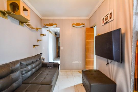 Sala de apartamento à venda com 3 quartos, 96m² em Vila Vitória, Santo André