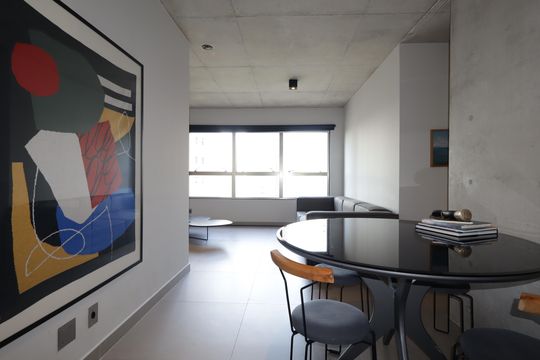Sala de apartamento para alugar com 2 quartos, 70m² em Panamby, São Paulo