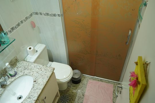 Banheiro da Suíte 2 de apartamento à venda com 4 quartos, 138m² em Tatuapé, São Paulo