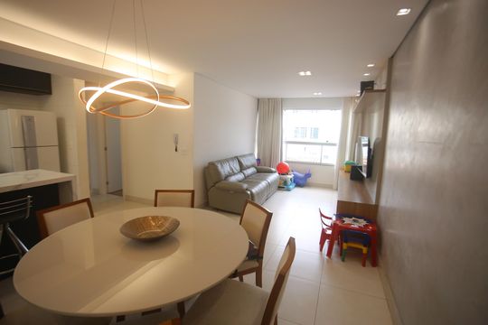 Sala de apartamento à venda com 3 quartos, 81m² em Havaí, Belo Horizonte