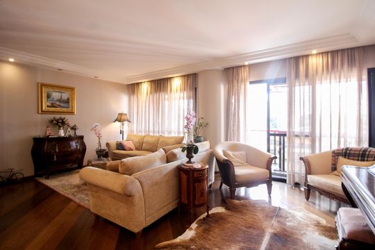 Sala de apartamento à venda com 4 quartos, 186m² em Tatuapé, São Paulo