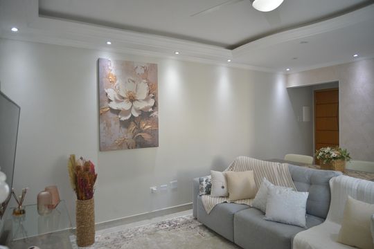 Sala de apartamento à venda com 3 quartos, 190m² em Vila Camilópolis, Santo André