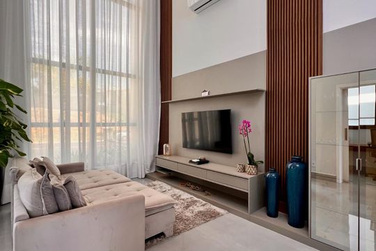 Sala de casa de condomínio à venda com 3 quartos, 300m² em Jardim America II, Campinas