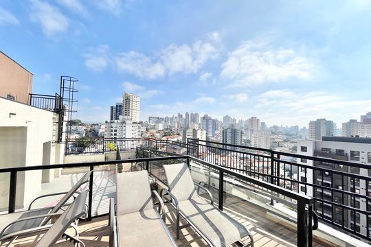 Área comum - Piscina Vista de kitnet/studio à venda com 1 quarto, 24m² em Jardim São Paulo, São Paulo
